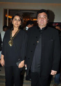 Neetu Singh and Rishi Kapoor at the Mijwan Welfare Society "Sonnets In Fabric" Fashion show.