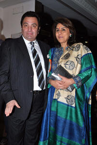 Rishi Kapoor and Neetu Singh Kapoor at the "Wake and Walk" Awards ceremony dedicated to women empowerment in Mumbai.