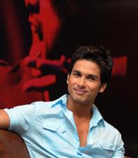Shahid Kapoor at the press conference to promote "Kaminey."