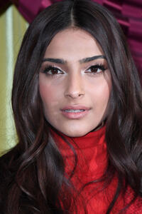 Sonam Kapoor at a photocall for "Pad Man" in London.
