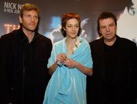 Tcheky Karyo, Nutsa Kukhiandize and Neil Jordan at the premiere of "The Good Thief."
