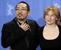 Teruyuki Kagawa and Dagmar Manzel at the photocall of "John Rabe" during the 59th Berlinale Film Festival.
