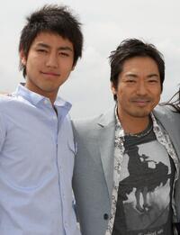 Yu Koyanagi and Teruyuki Kagawa at the cast photocall of "Tokyo Sonata" during the 61st International Cannes Film Festival.