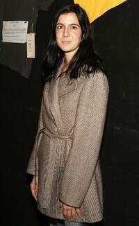 Iris Bahr at the rehearsal for the play "Speak Truth to Power."