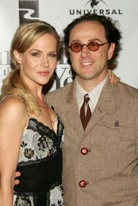 Julie Benz and John Kassir at the premiere of "Man of the Year."
