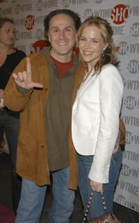 John Kassir and Julie Benz at the premiere of "The L-Word."