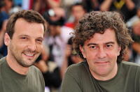 Mathieu Kassovitz and Director Jean-Stephane Sauvaire at the Palais des Festivals during the 61st International Cannes Film Festival.
