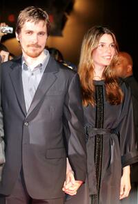 Christian Bale and his wife Sibi Blazic at the Japan premiere of "Batman Begins."