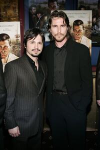 Freddy Rodriguez and Christian Bale at the premiere of "Harsh Times."