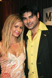 Anastasia Ashley and Reef Karim at the Mercedes-Benz Fashion Week.