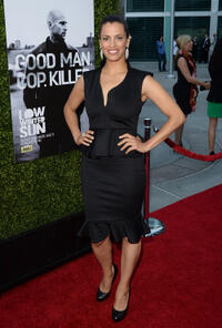 Athena Karkanis at the California premiere of "Low Winter Sun."