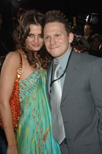 Stana Katic and McCaleb Burnett at the premiere of "Annapolis."