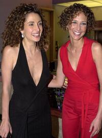 Melina Kanakaredes and Vera Farmiga at the premiere of "Fifteen Minutes."