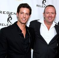 Philipp Karner and director C. Jay Cox at the premiere of "Kiss the Bride."