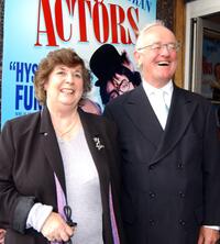 Frank Kelly and wife at the world premiere of "The Actors."
