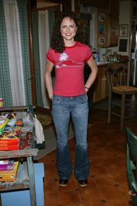 Jean Louisa Kelly at the news conference announcing the 100th episode of the television show "Yes, Dear."