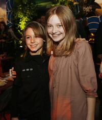 Dominic Scott Kay and Dakota Fanning at the afterparty of the Los Angeles premiere of "Charlottes Web."