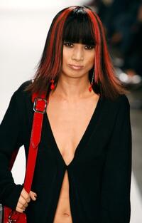 Bai Ling at the Yves Castaldi Spring 2008 fashion show during Mercedes Benz Fashion Week.