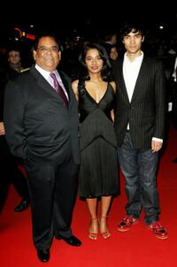 Satish Kaushik, Tannishtha Chatterjee and Christopher Simpson at the Times BFI 51st London Film Festival screening of "Bricklane."