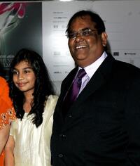 Lana Rahman and Satish Kaushik at the Times BFI 51st London Film Festival screening of "Bricklane."