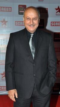 Anupam Kher at the Star Screen Awards.