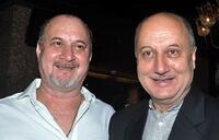 Raju Kher and Anupam Kher at the launch of "Dear Friend Hitler."