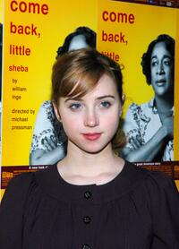 Zoe Kazan at the after party of the opening night of "Come Back, Little Sheba."