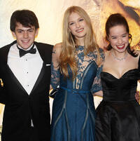 Skandar Keynes, Laura Brent and Georgie Henley at the world premiere of "The Chronicles of Narnia: The Voyage of the Dawn Treader."