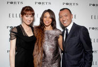 Ellie Kemper, Fiona Cibani and Joe Zee at the ELLE Women In Television event in California.
