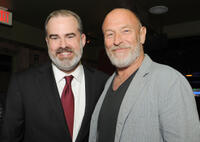 Alex Kendrick and Corbin Bernsen at the premiere of "Mom's Night Out."