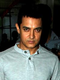 Aamir Khan at the promotional event for "Peepli Live."