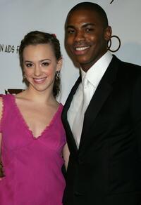 Andrea Bowen and Nashawn Kearse at the 14th Annual Elton John Academy Awards viewing party.