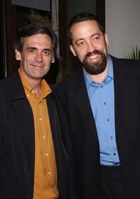 Randall Arney and Ian Barford at the after party premiere of "Take Me Out."