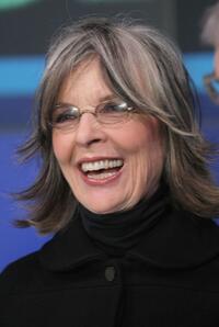 Diane Keaton at the NASDAQ stock market opening bell.