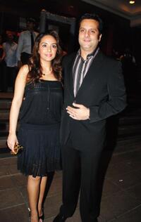 Natasha and Fardeen Khan at the Ramesh Taurani's wedding anniversary.