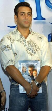 Salman Khan at the music release of "Dil Ne Jise Apna Kahaa" ( My Heart Decided You're Mine).