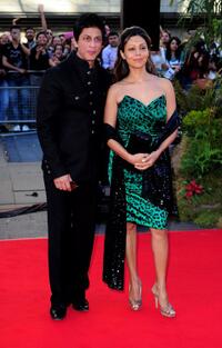 Shah Rukh Khan and Gauri Khan at the world premiere of "Raavan."
