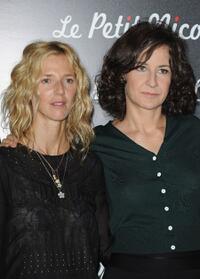 Sandrine Kiberlain and Valerie Lemercier at the premiere of "Le Petit Nicolas."