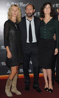 Sandrine Kiberlain, Kad Merad and Valerie Lemercier at the premiere of "Le Petit Nicolas."