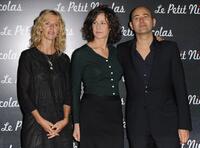 Sandrine Kiberlain, Valerie Lemercier and Laurent Tirard at the premiere of "Le Petit Nicolas."