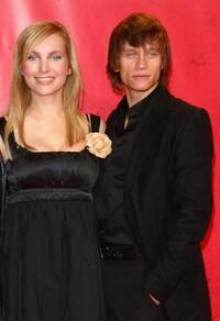 Nadja Uhl and Vinzenz Kiefer at the Berlin premiere of "The Baader Meinhof Complex."