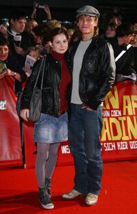 Josefine Preuss and Vinzenz Kiefer at the German premiere of "Burn After Reading."