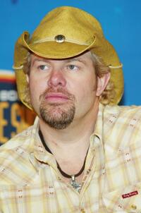 Toby Keith at the pre-game press conference for Super Bowl XXXVIII.