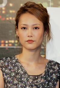 Rinko Kikuchi at the press conference to promote "Babel."