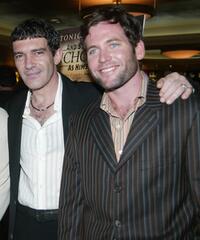 Antonio Banderas and Eion Bailey at the premiere of "And Starring Pancho Villa As Himself."