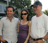 Eion Bailey, Claire Forlani and William Hurt at the day six of Australian Open.