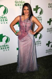 Q'orianka Kilcher at the 7th Annual Global Green USA Pre-Oscar.