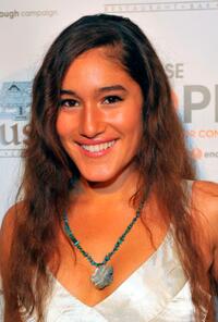 Q'orianka Kilcher at the Raise Hope for the Congo event.