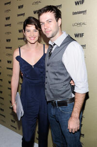 Cobie Smulders and Taran Killam at the 2010 Entertainment Weekly and Women In Film Pre-Emmy party in California.