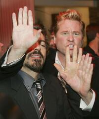 Val Kilmer and Robert Downey Jr at the afterparty for the premiere of "Kiss Kiss Bang Bang".